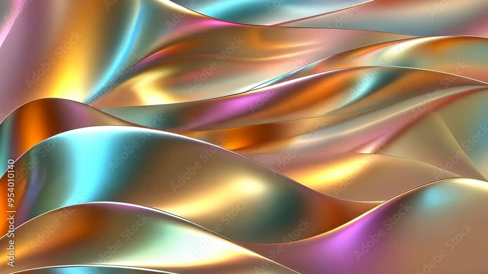 Colorful abstract silk texture with smooth metallic reflections. Digital art concept Colorful abstract silk texture with smooth metallic reflections. Digital art concept