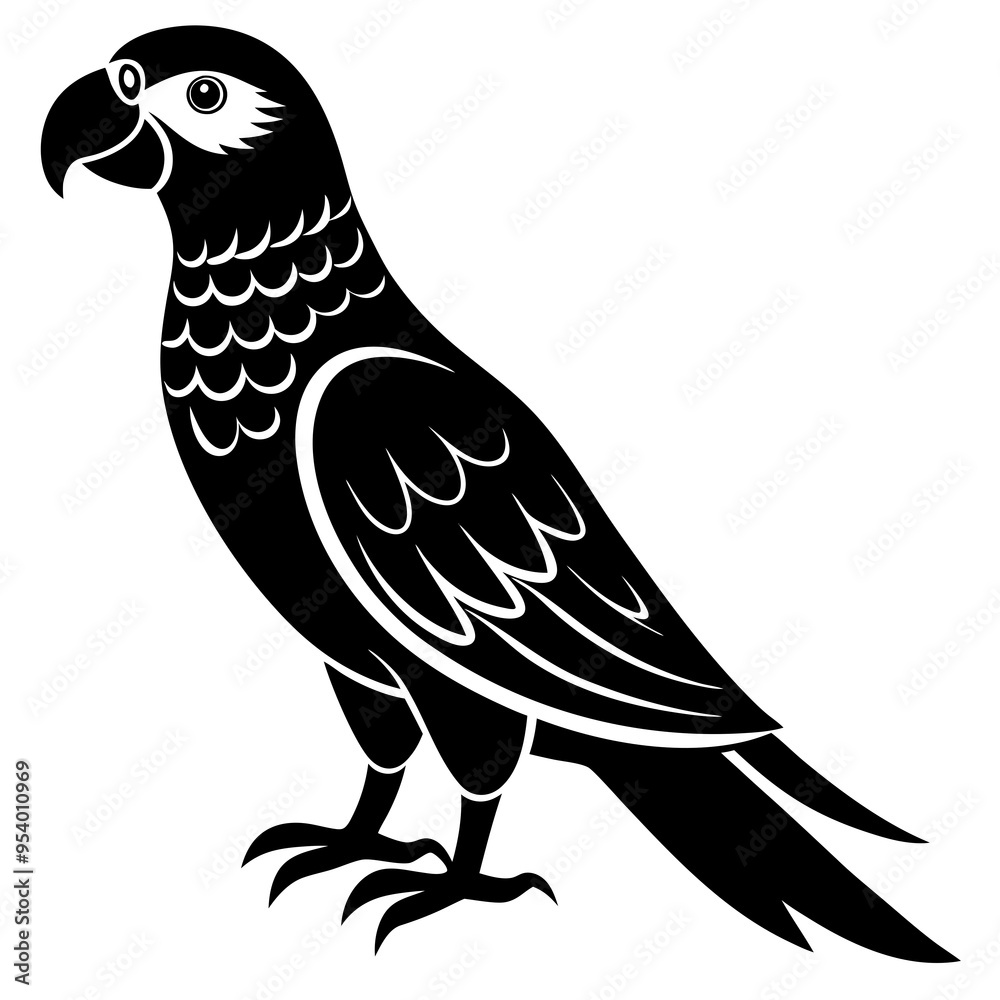 Fototapeta premium a parrot bird on a white background