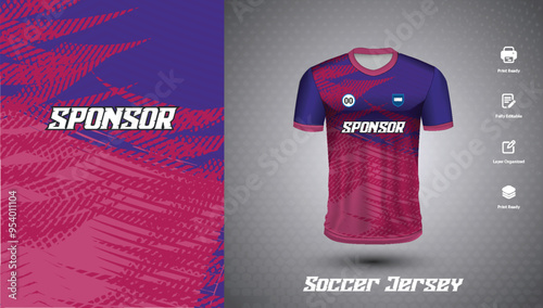 Soccer jersey design for sublimation or sports t-shirt design for cricket football
