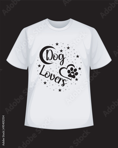Dog Lovers Vector T-Shirt Design