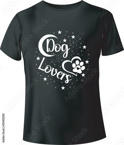 Dog Lovers Typography T-Shirt Design