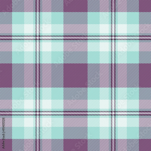 Checked vector pattern background, long tartan texture textile. Classical check seamless fabric plaid in light and white colors.