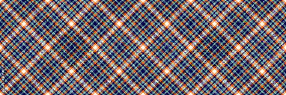 Bold check pattern texture, front seamless plaid background. 20s vector tartan textile fabric in indigo and mint colors. Bold check pattern texture, front seamless plaid background. 20s vector tartan textile fabric in indigo and mint colors.