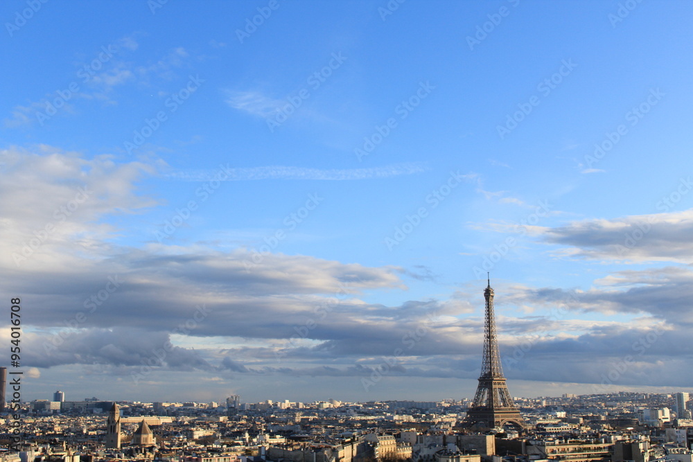 Naklejka premium Paris Skyline