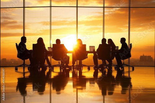 Business people in meeting at board room