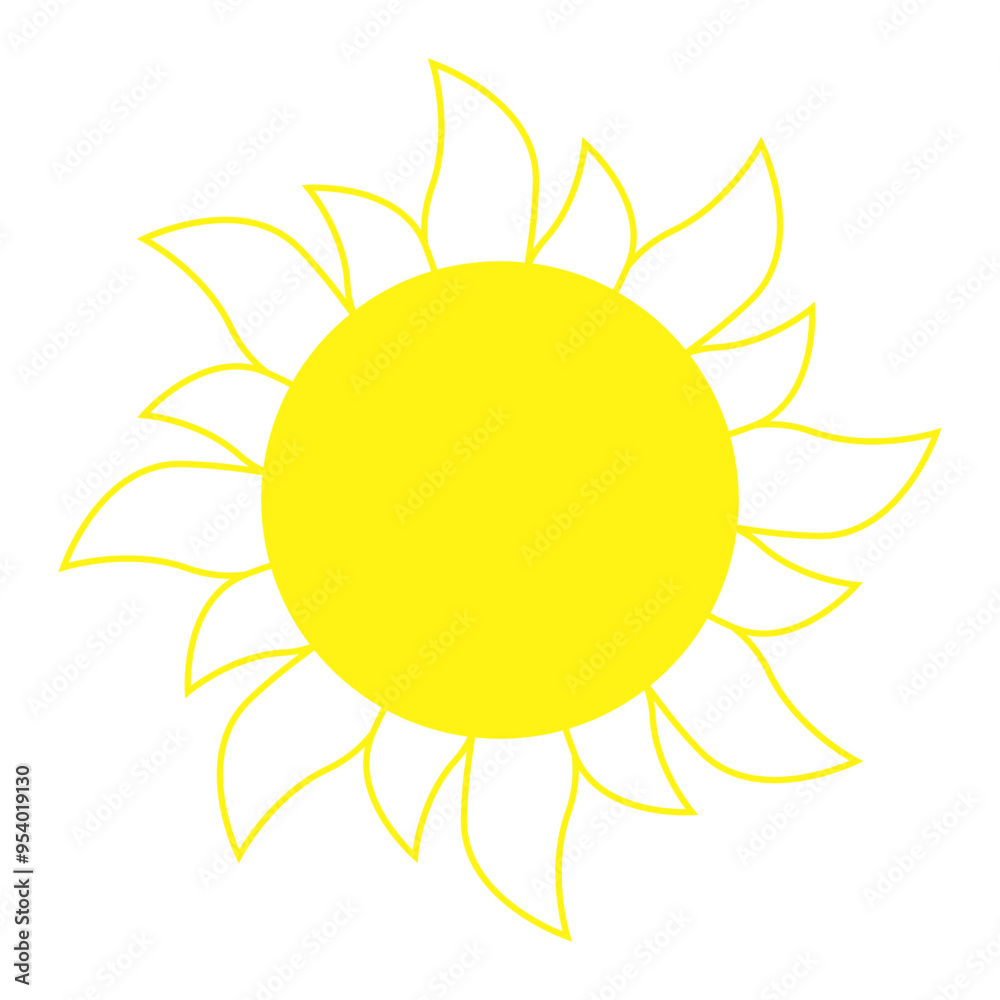 High-Quality Sun Vector Illustration - Bright, Golden, and Shiny Graphic Elements High-Quality Sun Vector Illustration - Bright, Golden, and Shiny Graphic Elements