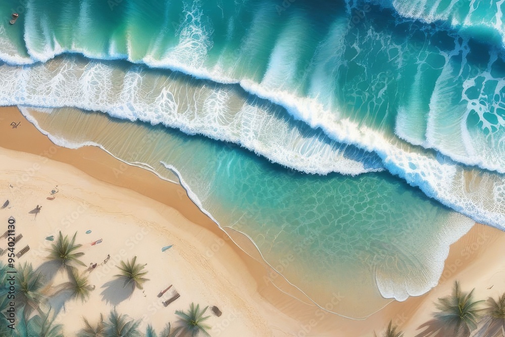 Dee Why Beach Aerial Waves