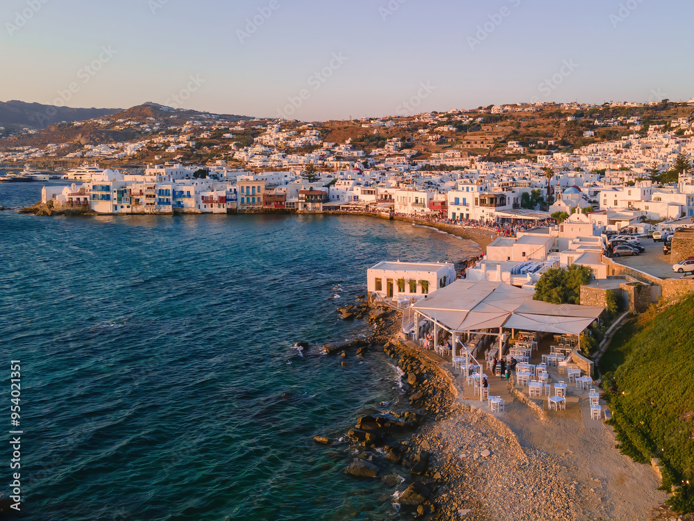 Fototapeta premium Sunset in Mykonos