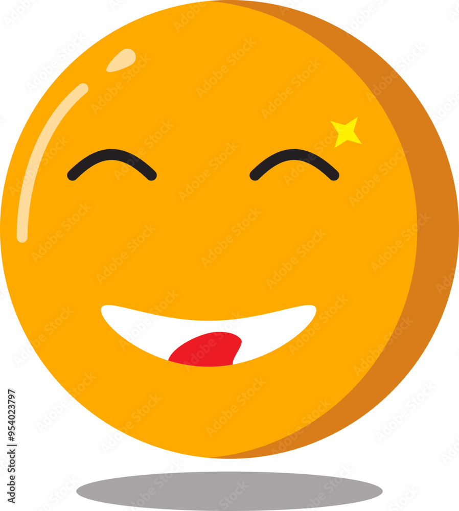 Fototapeta premium Smile Emoticon Expression