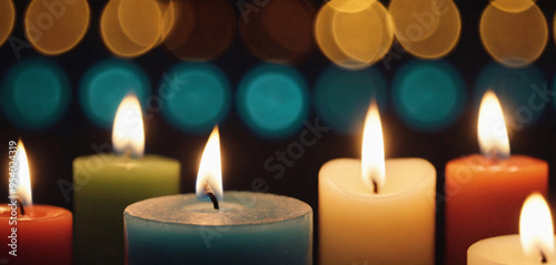 Candles with Bokeh Lights