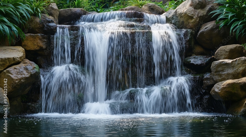Obraz premium Waterfall in the forest or park