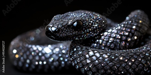 2025, the Year of the Snake. This image is ideal for high-end New Year’s designs, invitations, and festive campaigns