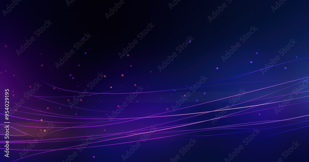 A vibrant abstract background featuring flowing lines and scattered dots in shades of purple and blue. A vibrant abstract background featuring flowing lines and scattered dots in shades of purple and blue.