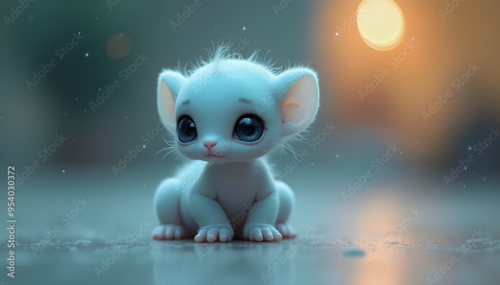 a delicate i-seen, its body smooth and unblemished, sits in the center of a holographic scene. Its eyes are a dark, sapphire hue, and its feet grip tightly onto the surface, generative ai a delicate i-seen, its body smooth and unblemished, sits in the center of a holographic scene. Its eyes are a dark, sapphire hue, and its feet grip tightly onto the surface, generative ai