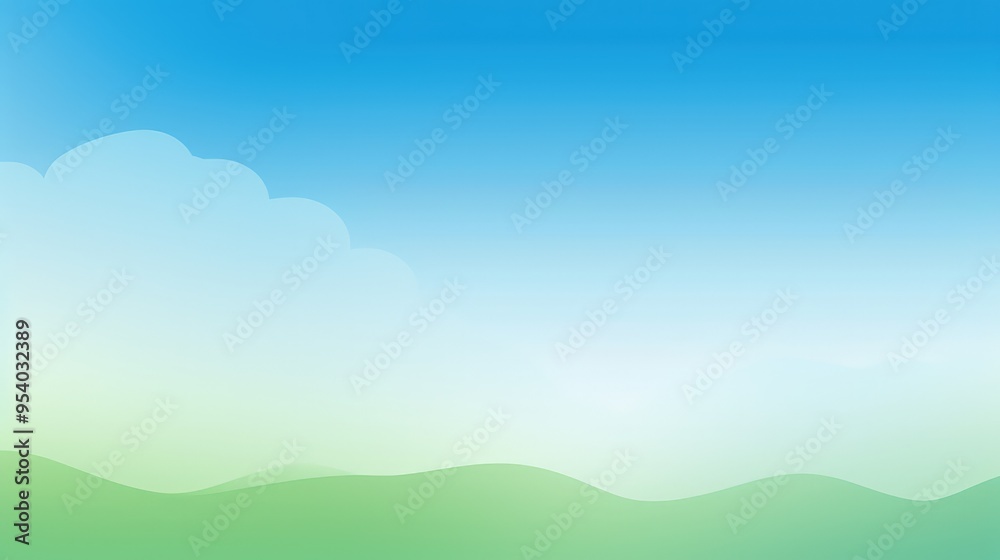 A serene landscape featuring soft green hills under a clear blue sky with subtle clouds. A serene landscape featuring soft green hills under a clear blue sky with subtle clouds.