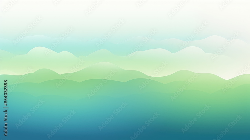 A serene gradient landscape featuring soft, layered hills in soothing shades of blue and green, evoking tranquility. A serene gradient landscape featuring soft, layered hills in soothing shades of blue and green, evoking tranquility.