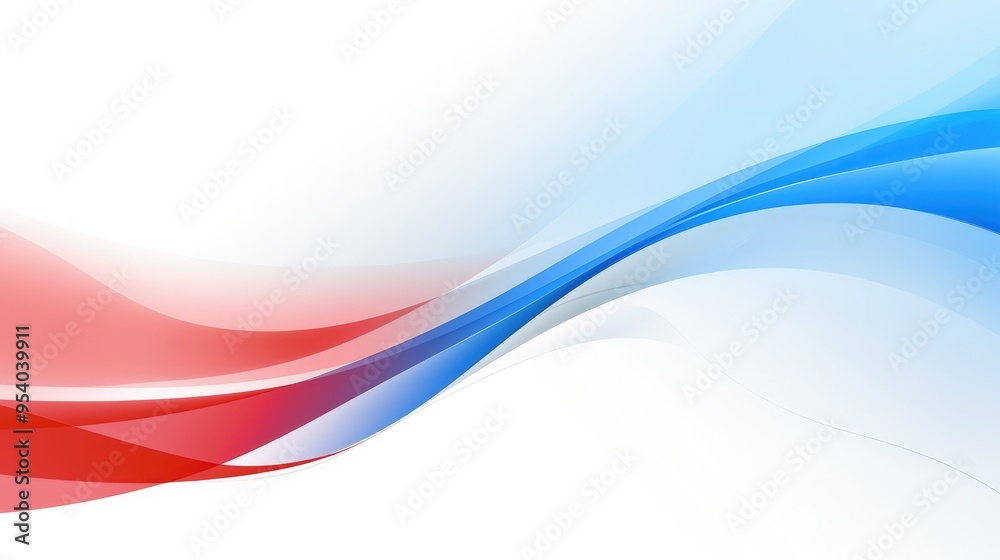 A smooth abstract design featuring flowing red, white, and blue waves against a light background, suitable for backgrounds or graphics. A smooth abstract design featuring flowing red, white, and blue waves against a light background, suitable for backgrounds or graphics.