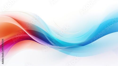 A vibrant abstract design featuring flowing waves of color, ideal for backgrounds or graphic projects.