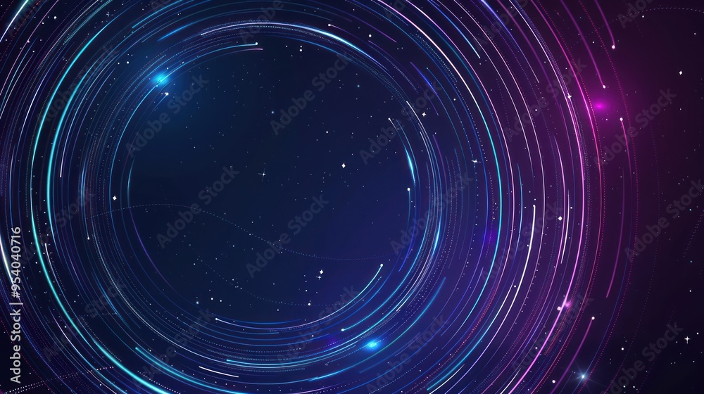 Abstract Circular Lines In Space Abstract Circular Lines In Space