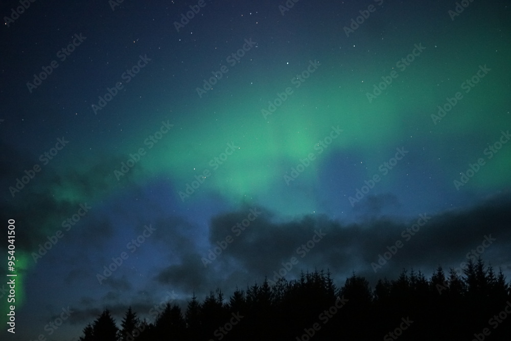 aurora borealis over the mountains aurora borealis over the mountains