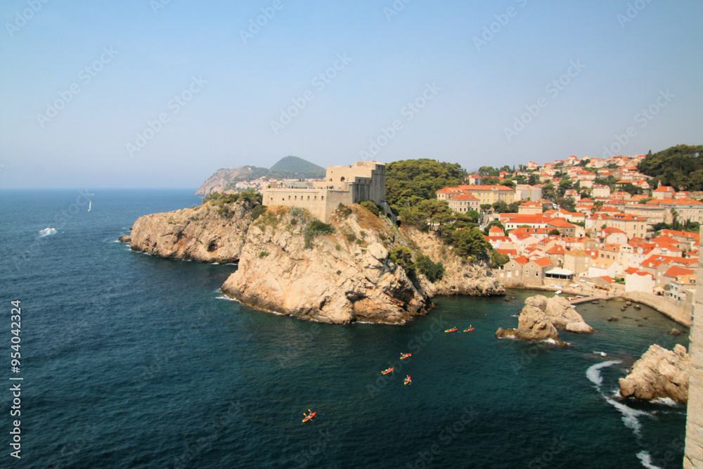 A view of Dubrovnik in Croatia from the city walls A view of Dubrovnik in Croatia from the city walls