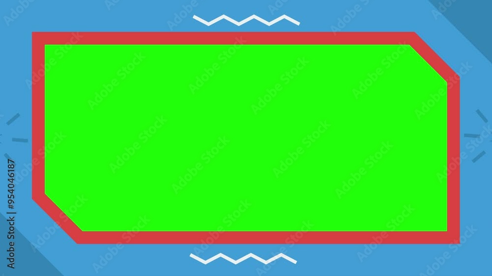 Stylish  Border Frame Background on Green Background
