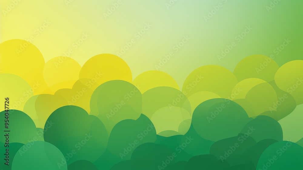 A vibrant abstract design featuring soft, overlapping circles in shades of green and yellow, evoking a sense of tranquility. A vibrant abstract design featuring soft, overlapping circles in shades of green and yellow, evoking a sense of tranquility.
