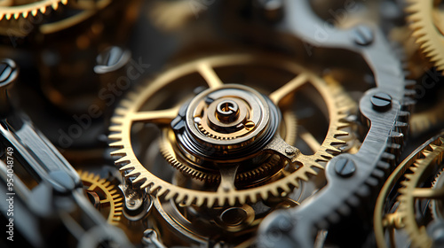 Wallpaper Mural An intricate steampunk clockwork machine in motion. Torontodigital.ca