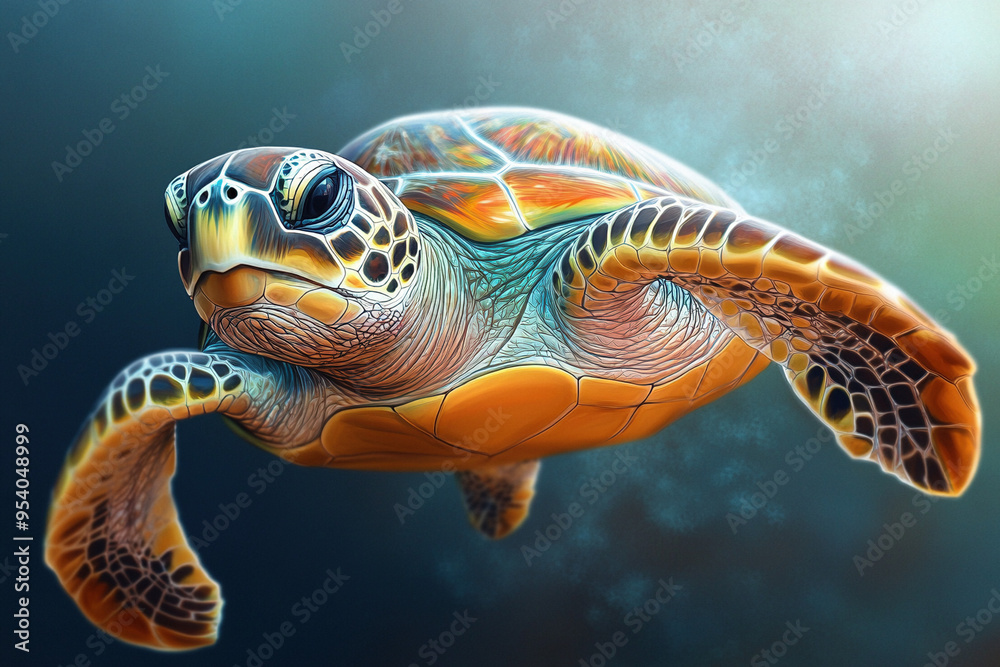 Fototapeta premium Meeresschildkröte 