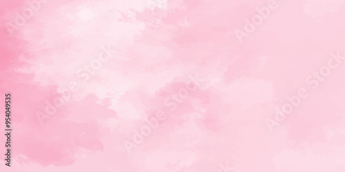 Abstract pink Wall Texture with Watercolor Brush Strokes. Soft pink pastel watercolor background. party invitation, packaging, surface design. Grunge and textured banner with free copy space.	