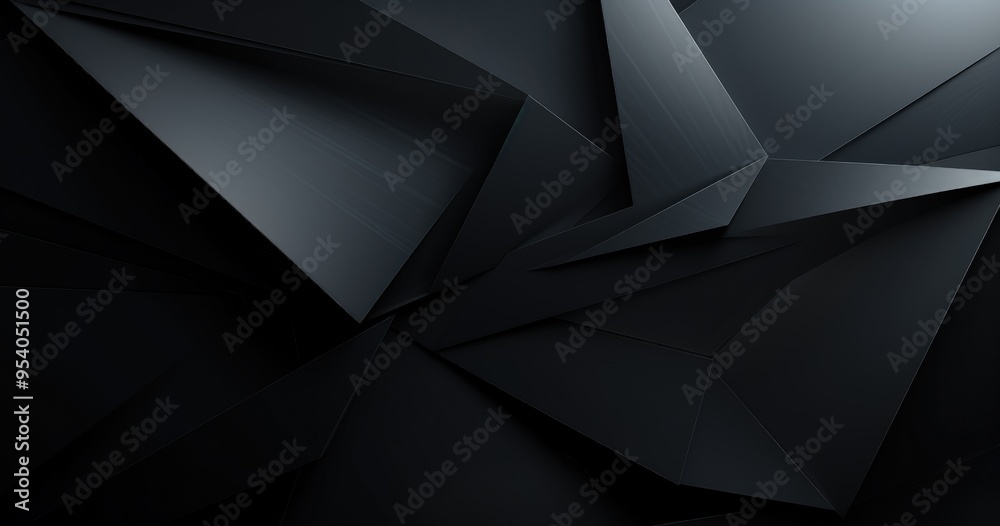 A sleek, abstract design featuring sharp, angular shapes in varying shades of black, creating a modern and sophisticated look. A sleek, abstract design featuring sharp, angular shapes in varying shades of black, creating a modern and sophisticated look.