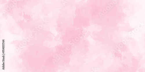 Abstract pink Wall Texture with Watercolor Brush Strokes. Soft pink pastel watercolor background. party invitation, packaging, surface design. Grunge and textured banner with free copy space.	