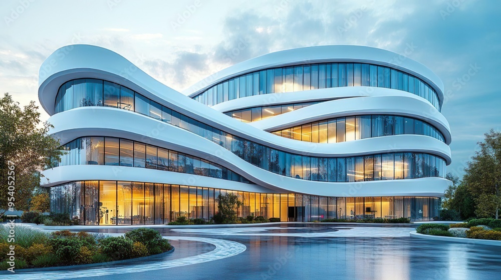 Fototapeta premium Stunning high-resolution photos of futuristic building designs and architectural marvels