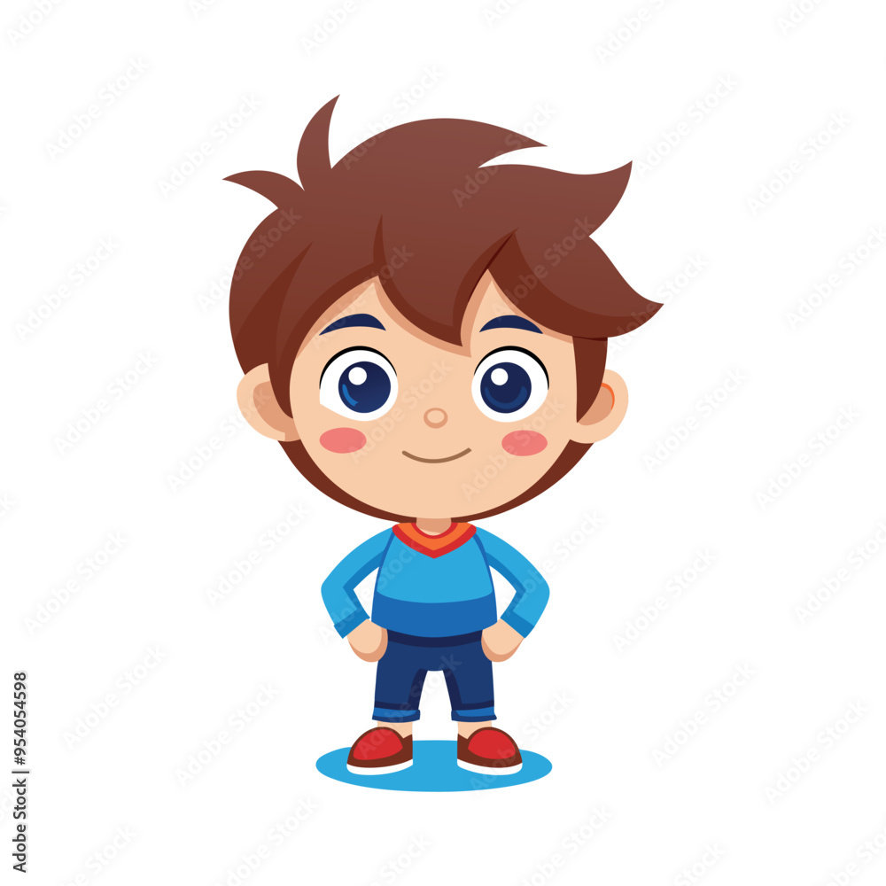 cute boy cartoon illustration cute boy cartoon illustration