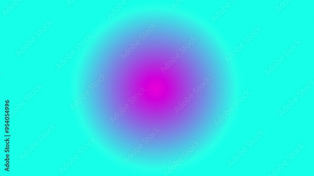 Abstract glowing neon direction arrow icon animation 4k video. on pink and cyan color background
