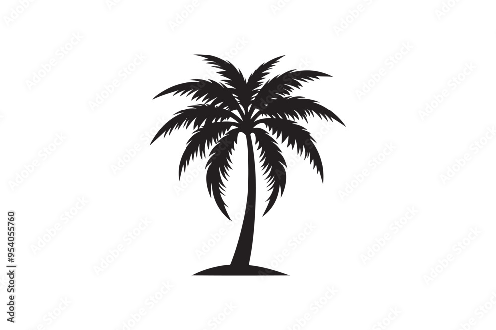 Coconut Palm tree silhouette vector illustration, Coconut tree silhouette, coconut tree silhouette png Coconut Palm tree silhouette vector illustration, Coconut tree silhouette, coconut tree silhouette png