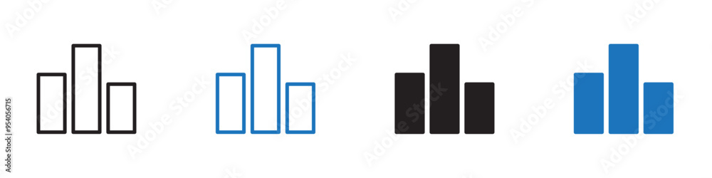 Leaderboard icon Vector set outline Leaderboard icon Vector set outline