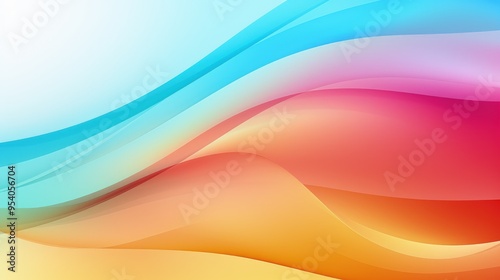 A vibrant abstract design featuring flowing waves of color, suitable for backgrounds or graphic projects.