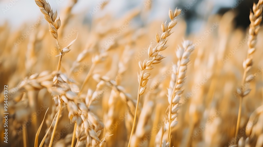 Obraz premium Oat field, shallow focus