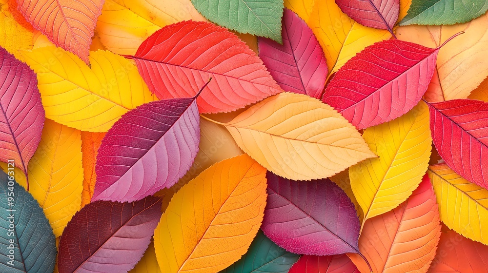 Autumn leaves of various colors, spread on the ground, make for a beautiful mobile wallpaper Autumn leaves of various colors, spread on the ground, make for a beautiful mobile wallpaper