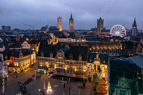 Photography Christmas holiday in Ghent, Belgium