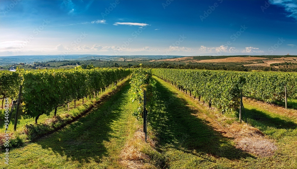 Naklejka premium vineyard in region