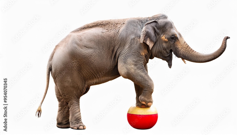 Fototapeta premium elephant isolated on white