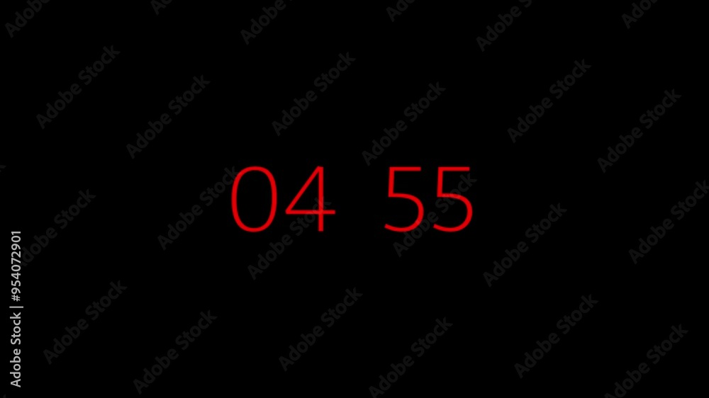 5 Min Countdown Timer | High-Definition Animation | Seamless Clock Countdown Video 5 Min Countdown Timer | High-Definition Animation | Seamless Clock Countdown Video