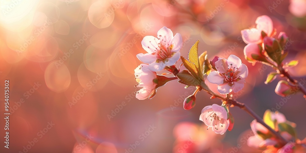 Fruit tree in full bloom with a shallow depth of field Fruit tree in full bloom with a shallow depth of field