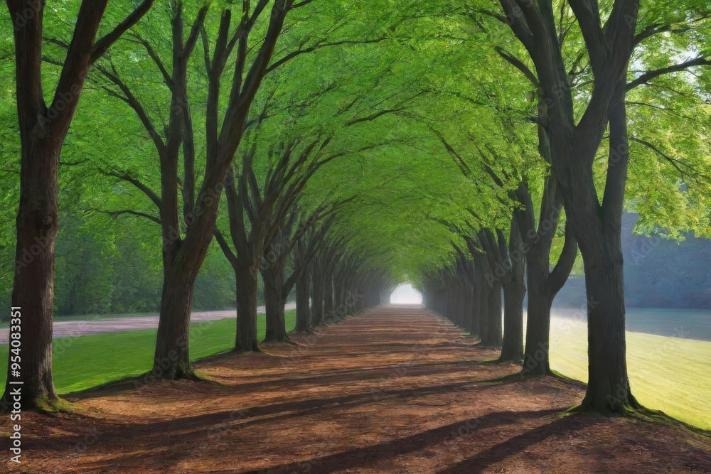 Naklejka premium path in the park