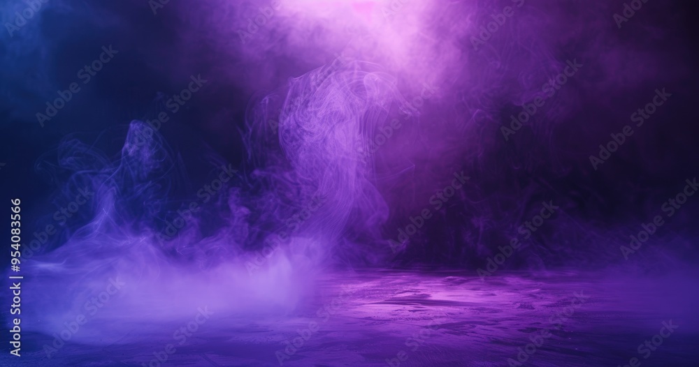 A mystical blend of purple and blue smoke creating an ethereal atmosphere. A mystical blend of purple and blue smoke creating an ethereal atmosphere.