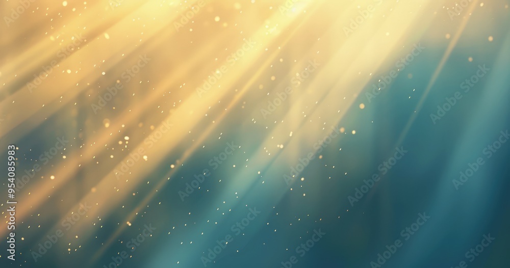 A serene abstract background featuring soft light rays and shimmering particles, ideal for creating a calming atmosphere. A serene abstract background featuring soft light rays and shimmering particles, ideal for creating a calming atmosphere.