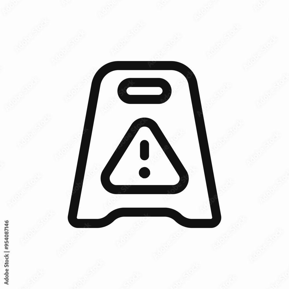 caution wet floor stand sign icon caution wet floor stand sign icon
