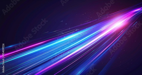 A vibrant abstract background featuring dynamic light streaks in blue and pink hues  ideal for digital design projects.